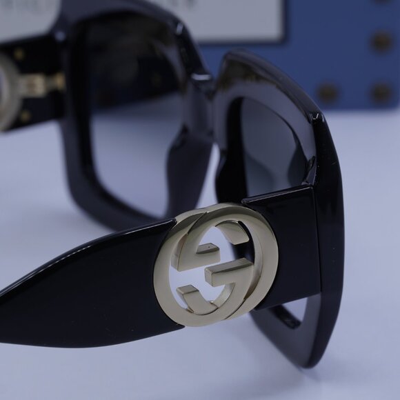 Gucci GG1022S 001 Square Sunglasses - Black/Grey main image 5